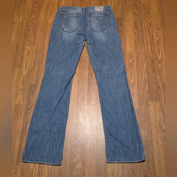 Vintage Guess Daredevil Bootcut Jeans Womens 30 Distressed Blue Denim E79 - Picture 11 of 15